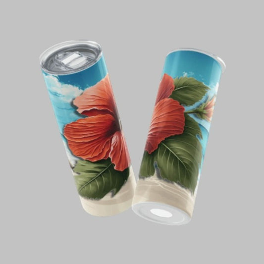 Puerto Rico Beach & Flower 20oz. Tumbler