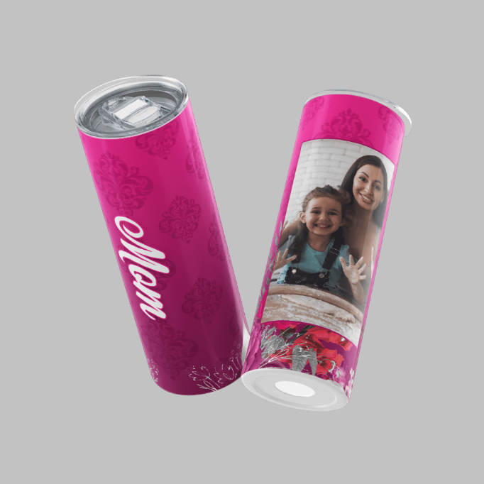 Custom Hot Pink Mom 20oz. / 12oz. Tumbler | Grace & Fire Designz