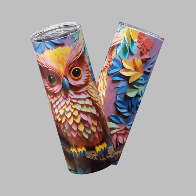 3D Color Whoot Owl | Grace & Fire Designz