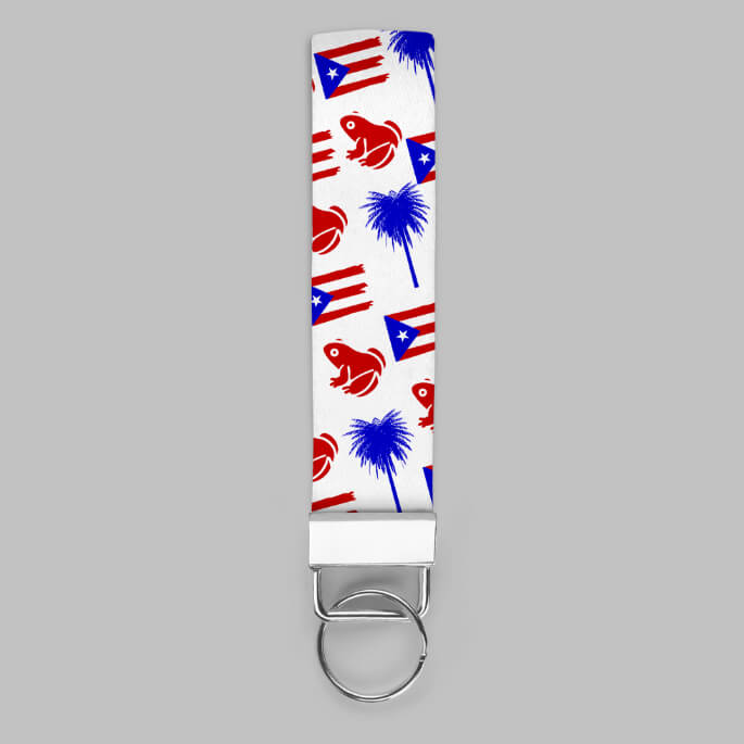 Puerto Rico 6 inch Keyfob Wristlet | Grace & Fire Designz