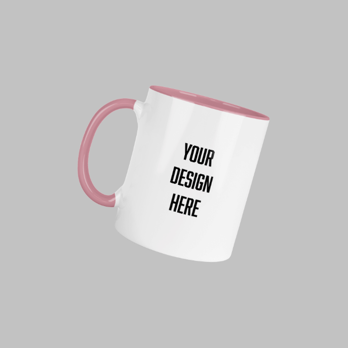 Pink 11 oz Glossy White Mug