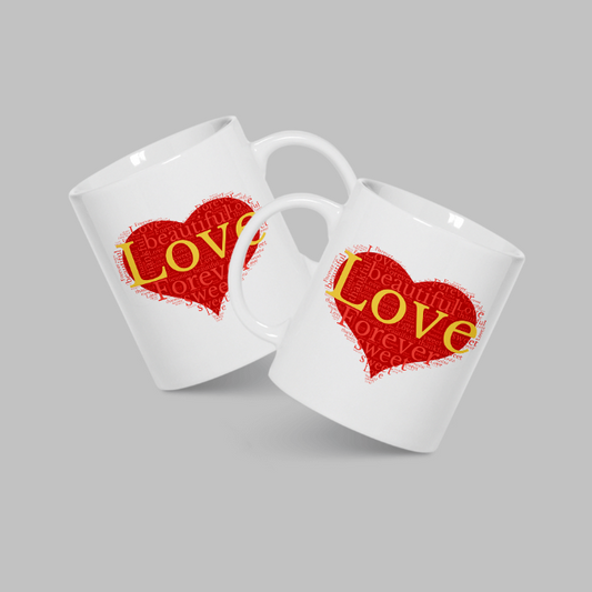 Love 11oz White Mug | Grace & Fire Designz