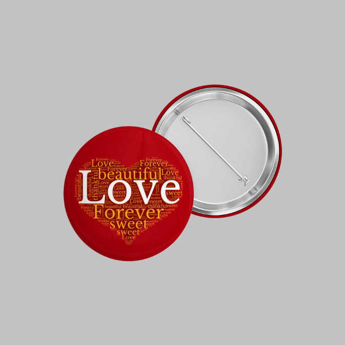 Love Pinback Button | Grace & Fire Designz