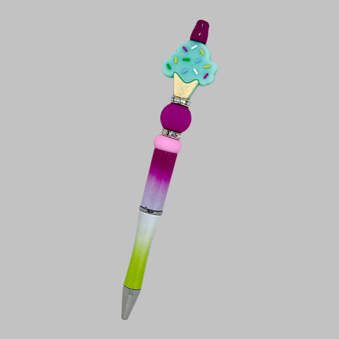 Ice Cream Beadable Pen | Grace & Fire Designz