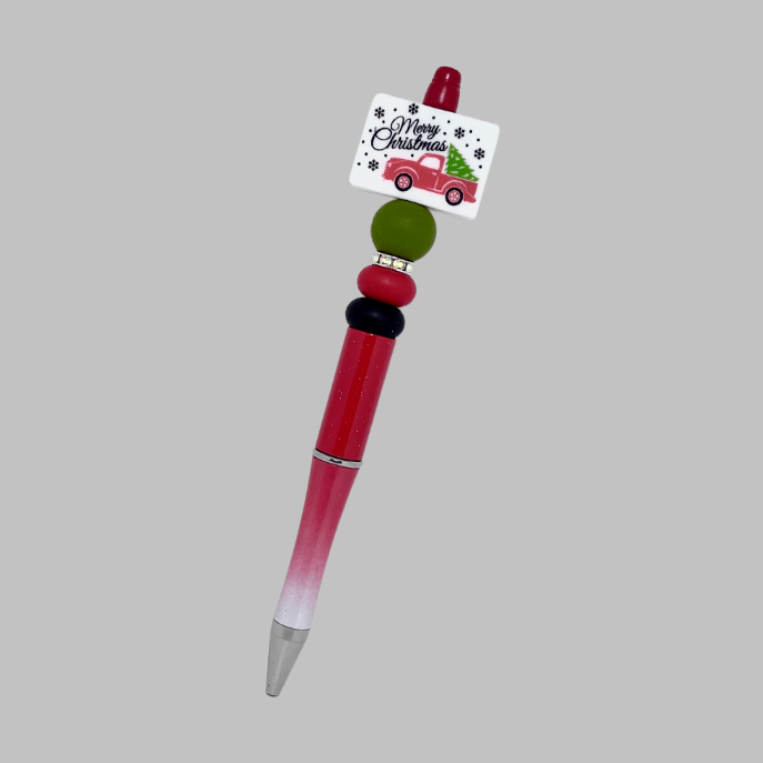 Christmas truck beadable pen | Grace & Fire Designz