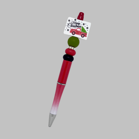 Christmas truck beadable pen | Grace & Fire Designz