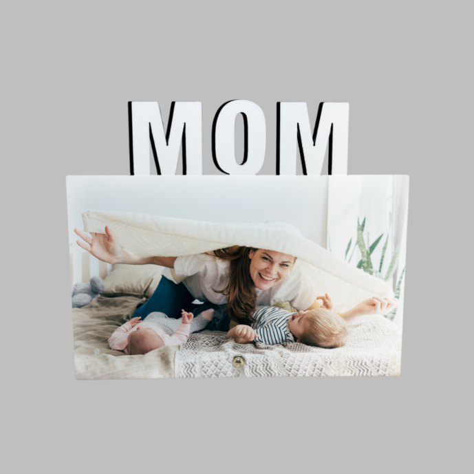 Custom Mom MDF Frame w/ Metal Stand - 5 x 7 inches