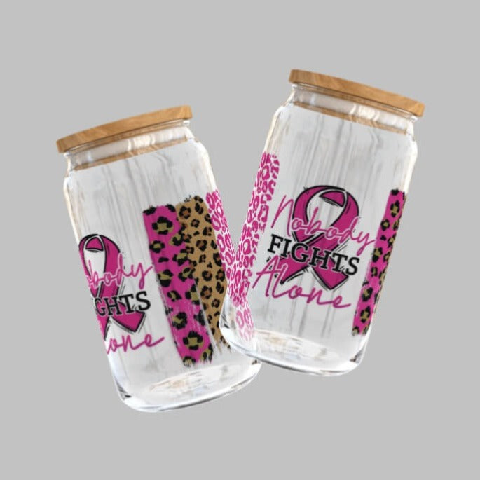 Cancer Awareness Uv DTF Libbey can Wrap | Grace & Fire Designz